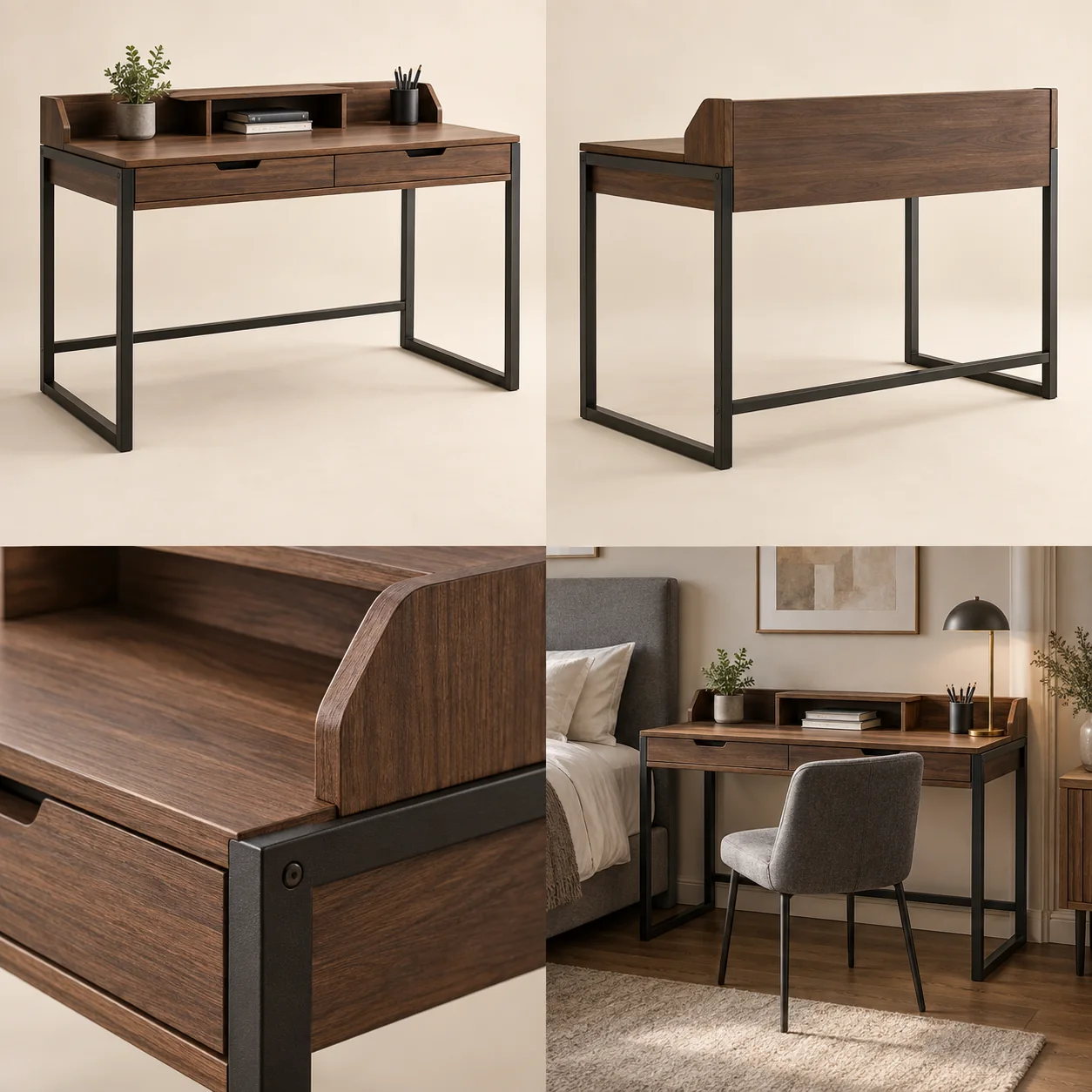 ARVIGA study tables four views for bedroom
