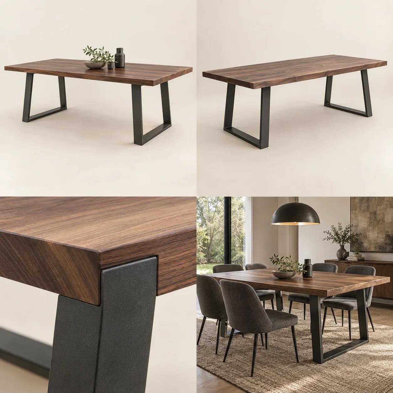 ARVIGA dining tables four views for dining