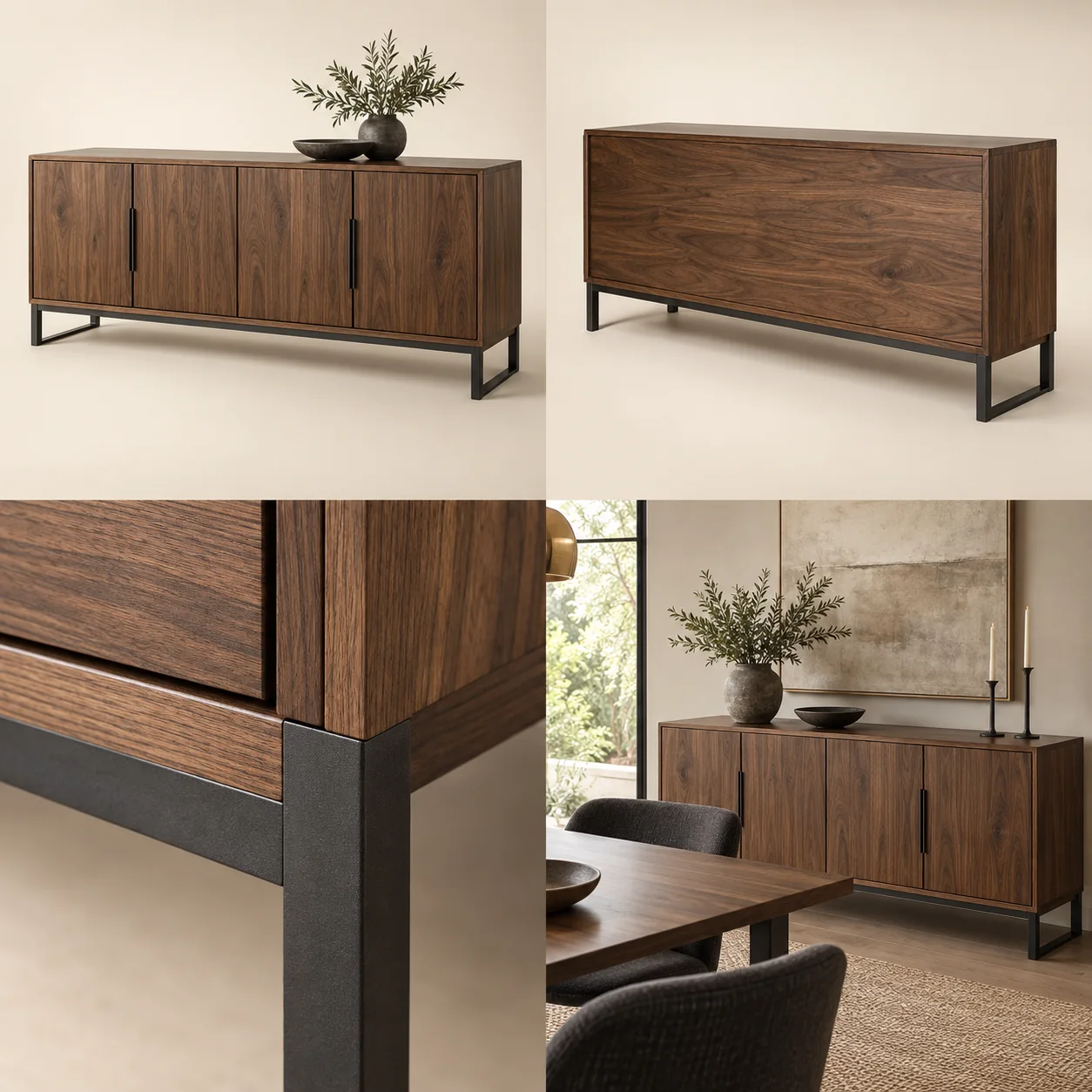 ARVIGA sideboards four views for dining