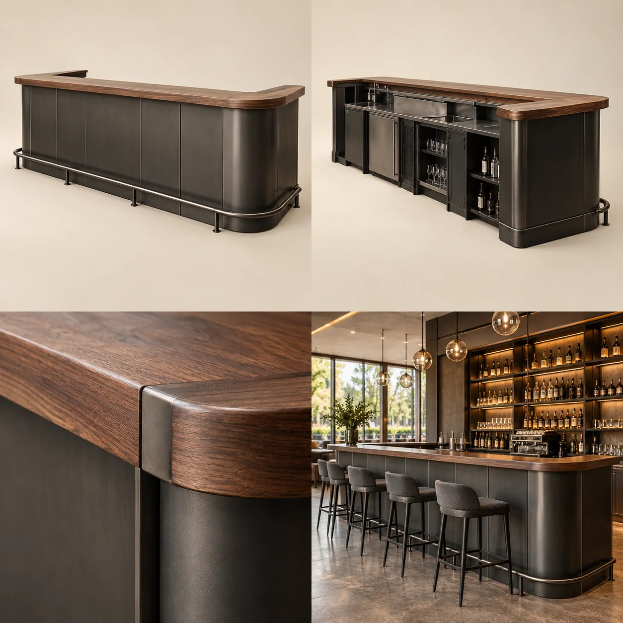 ARVIGA bar counters four views for hospitality & commercial