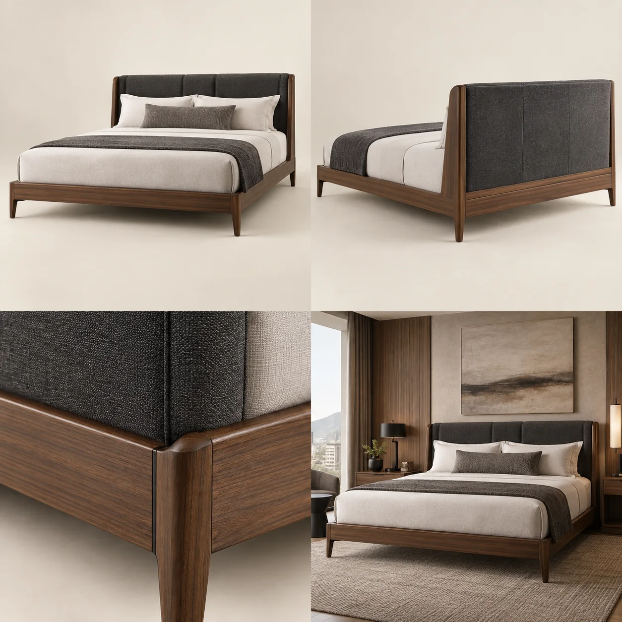 ARVIGA hotel beds four views for hospitality & commercial