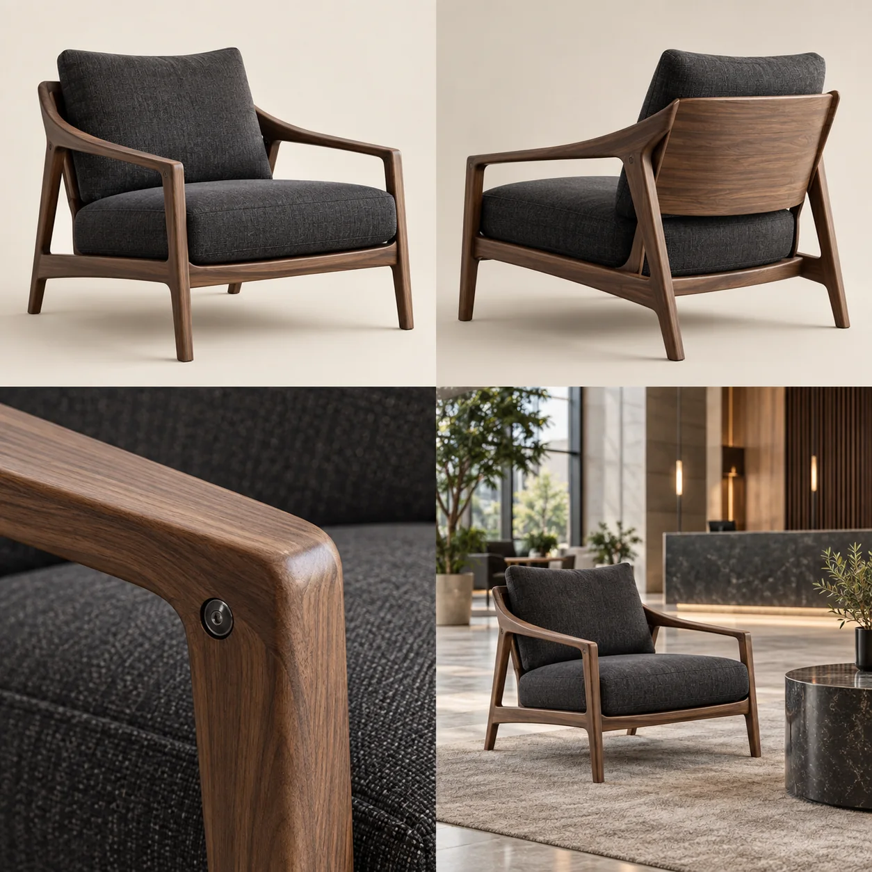 ARVIGA lobby seating four views for hospitality & commercial