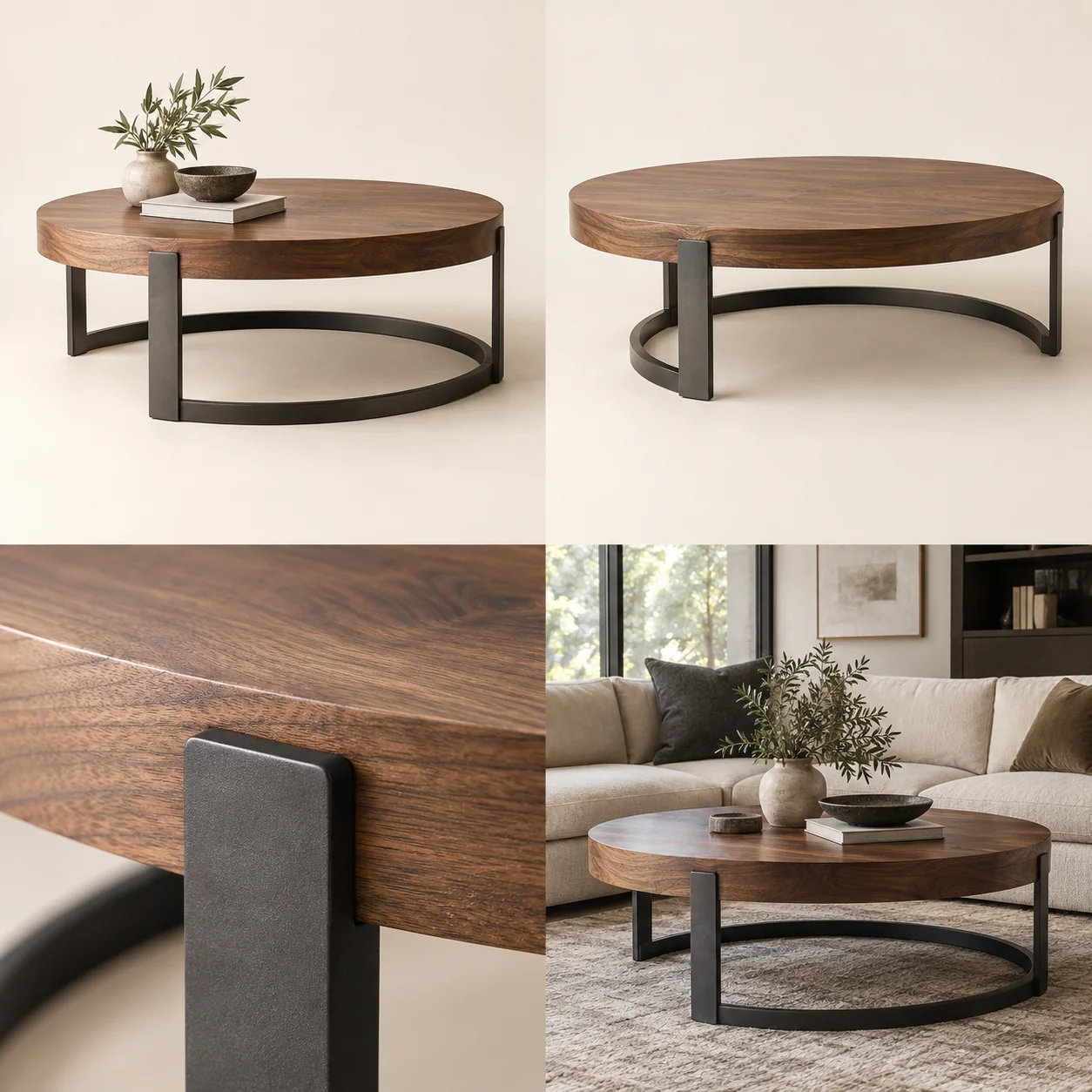 ARVIGA coffee tables four views for living room