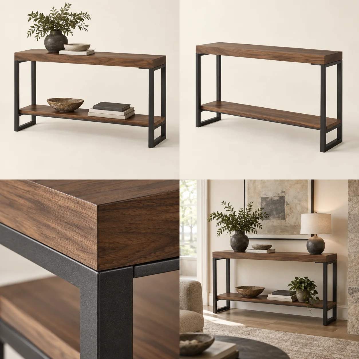 ARVIGA console tables four views for living room