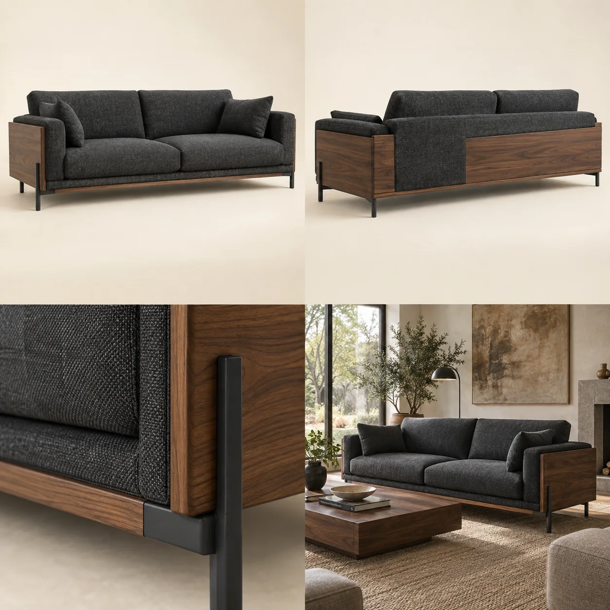 ARVIGA sofas four views for living room