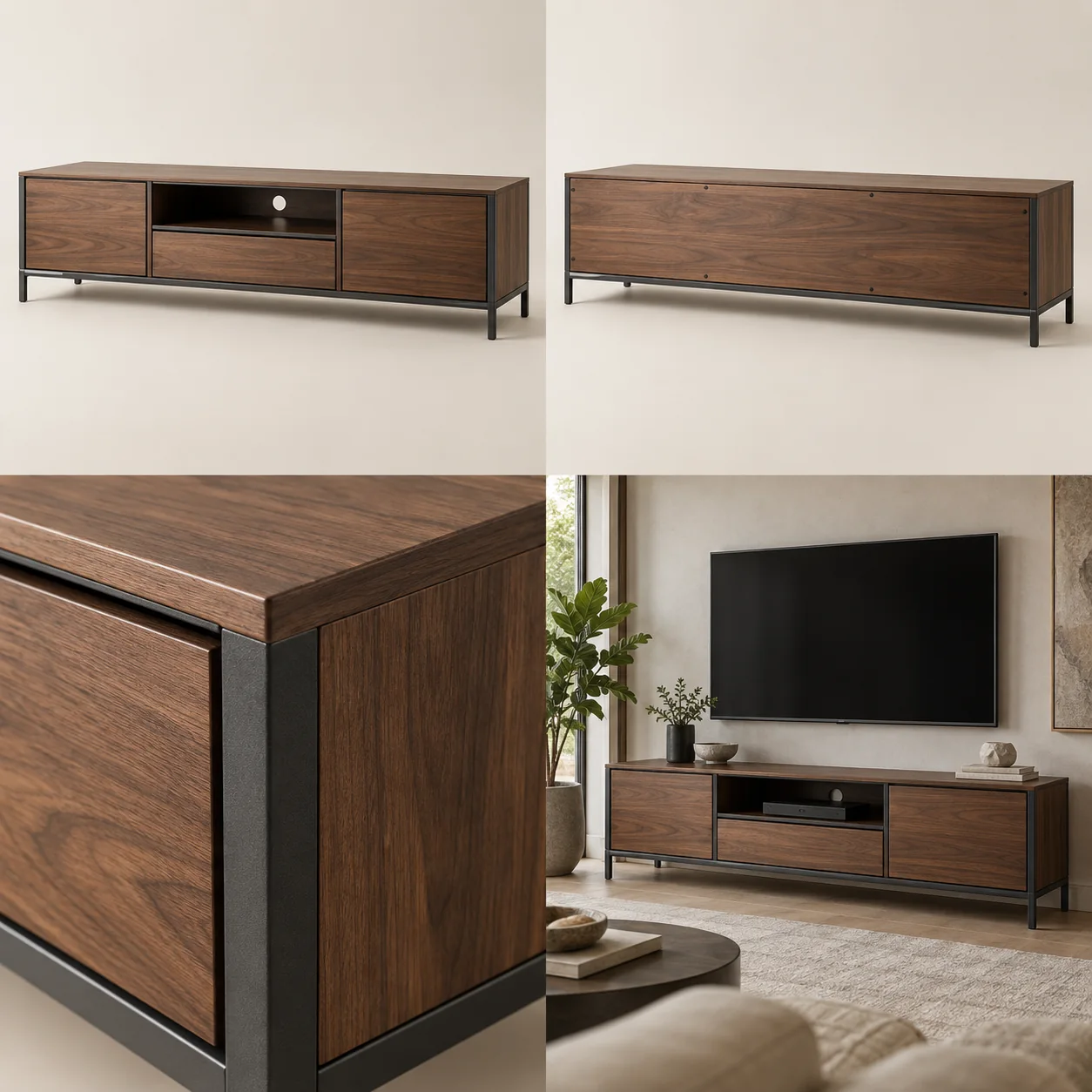 ARVIGA tv units four views for living room