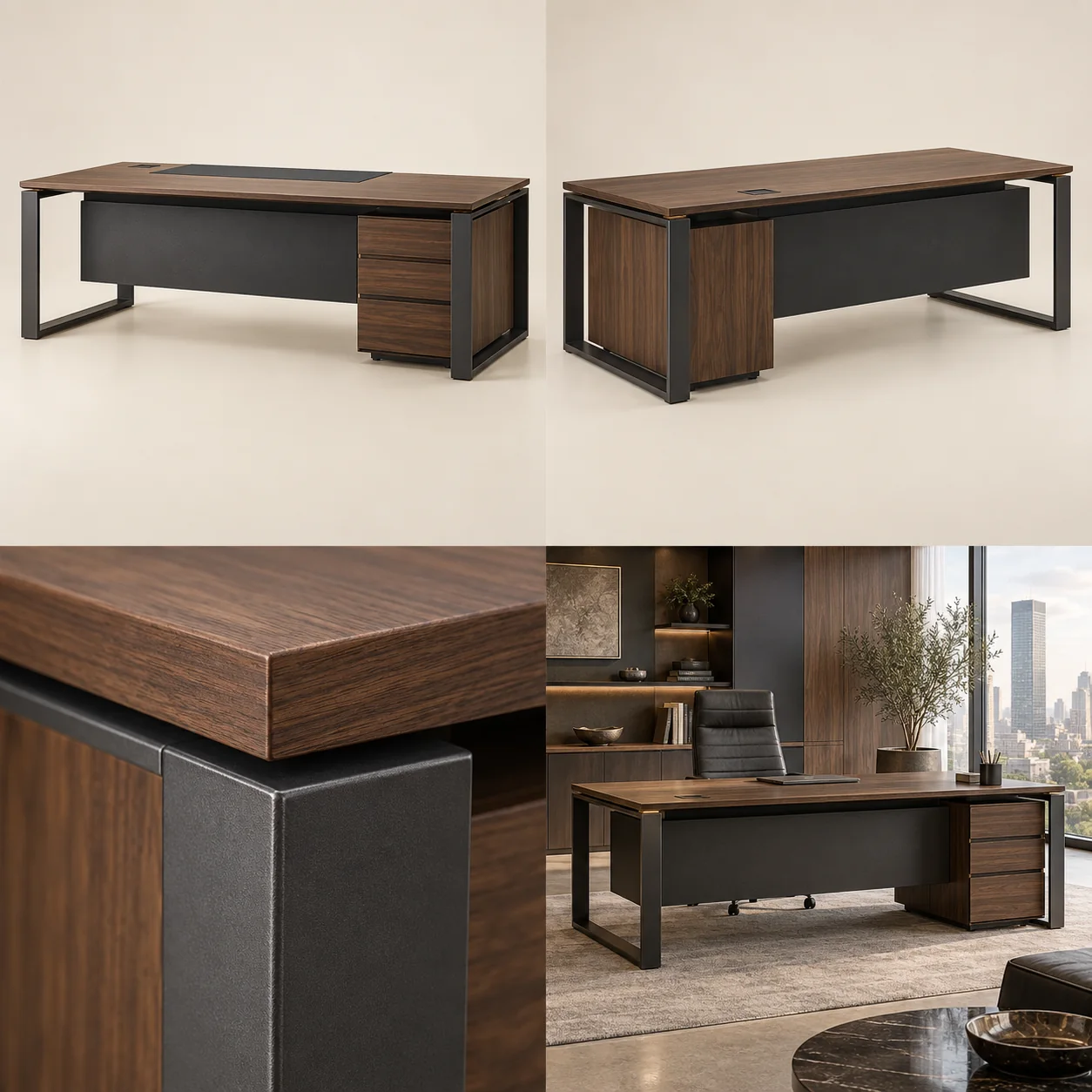 ARVIGA executive desks four views for office